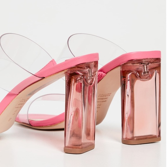 SCHUTZ ariella acrylic high heel multimeter transparent size 6.5 New - Picture 2 of 16